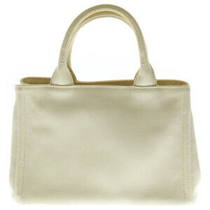 Prada Shoulder Edition Bag Canvas Handbag Limited Hawaii Canapa White
